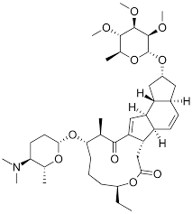 Формула молекулы Спиносад| Formula of active ingredient Spinosad 