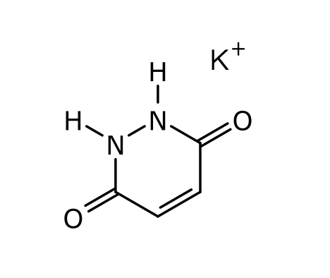 Формула молекулы Малеиновый гидразид (калиевая соль)| Formula of active ingredient Potassium salt of maleic hydrazide 