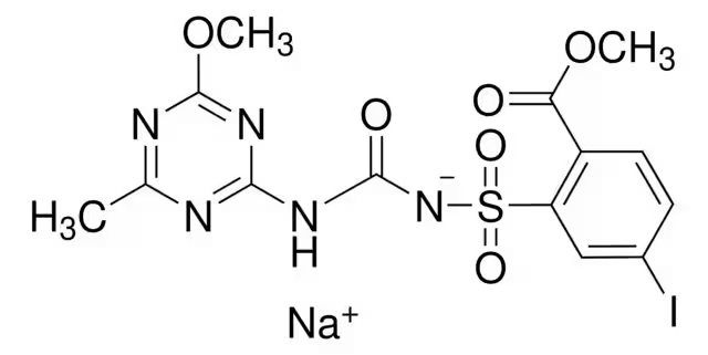 Формула молекулы Йодосульфурон-метил-натрия| Formula of active ingredient Iodosulfuron-methyl-Na 