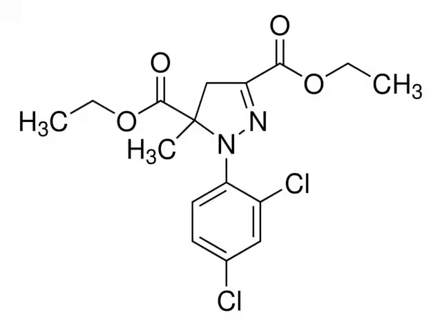 Формула молекулы Антидот Мефенпир-диэтил| Formula of active ingredient Antidot Mefenpyr-diethyl 