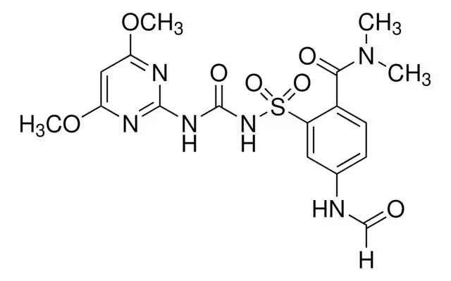 Формула молекулы Форамсульфурон| Formula of active ingredient Foramsulfuron 